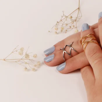 انگشتر زنانه طرح لوزی