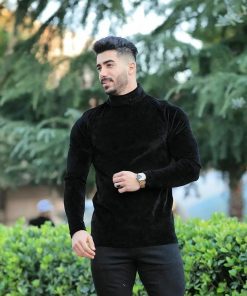 یقه اسکی مردانه مخمل