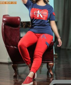 ست تیشرت شلوار زنانه طرح کلوین کلاین کد8012