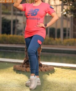 ست تیشرت شلوار زنانه طرح نیوبالانس کد8004