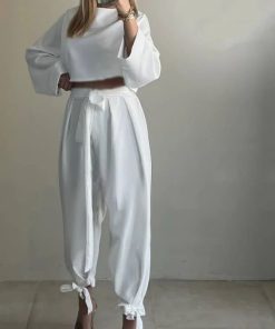 ست شومیز شلوار پارچه مازاراتی - Image 4