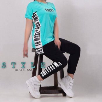 ست تیشرت شلوار زنانه طرح SAVVY کد7579