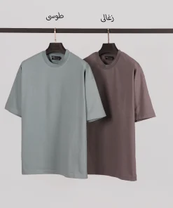 Alternative view of تیشرت ساده باکسی نخ پنبه
