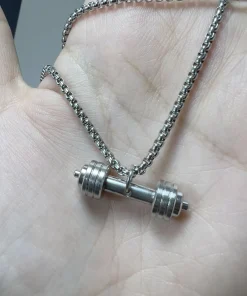 گردنبند طرح دمبل - Image 6