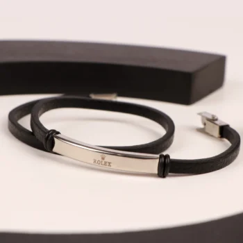 دستبند چرمی دولاین