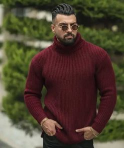 بافت یقه اسکی درشت لش مناسب خانم ها و آقایون | کد BA07 - Image 5