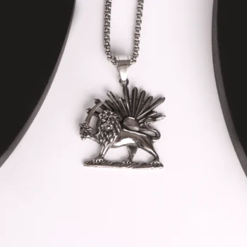 گردنبند طرح شیروخورشید