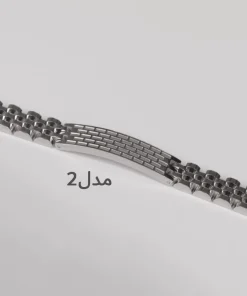 دستبند رولکس استیل پلاکدار کدDM25 - Image 6