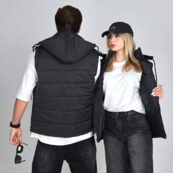 پافر مردانه ساده رنگ مشکی |کد PA16