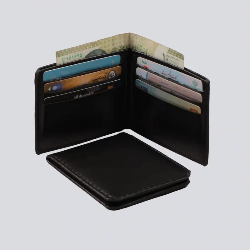 کیف پول ساده چرمی مردانه کدKPM3