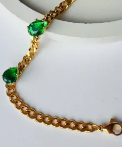 دستبند زنانه مدل سنگ یشم کدDZ8 - Image 3