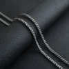 زنجیر مردانه مدل چهار وجهی سیاه قلم کدGM2