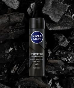 اسپری بدن مردانه مدل DEEP BLACK CARBON کدSPBM4