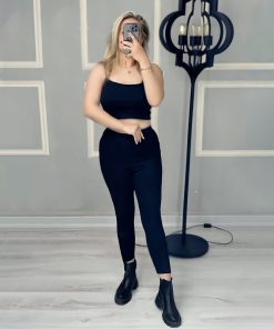 کراپ و شلوار زنانه فانریپ کبریتی کدSEZ07