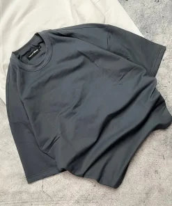 تیشرت باکسی ساده جنس دورس کدT177 - Image 6
