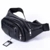 کیف کمری چرم مشکی مردانه کدBG39