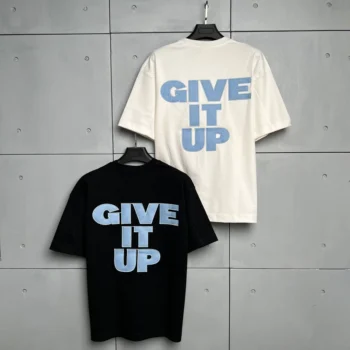 تیشرت باکسی سوپرلش مردانه give it up کد T201