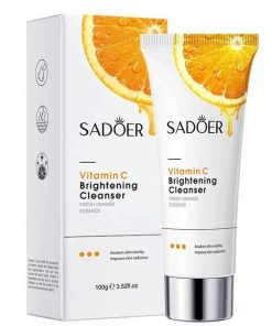 فوم صورت ویتامین C سادور مدل Brightening Cleanser 100g برای رفع آلودگی و چربی پوست