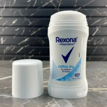 مام صابونی زنانه رکسونا Cotton Dry حجم ۴۰ گرم در حالت باز