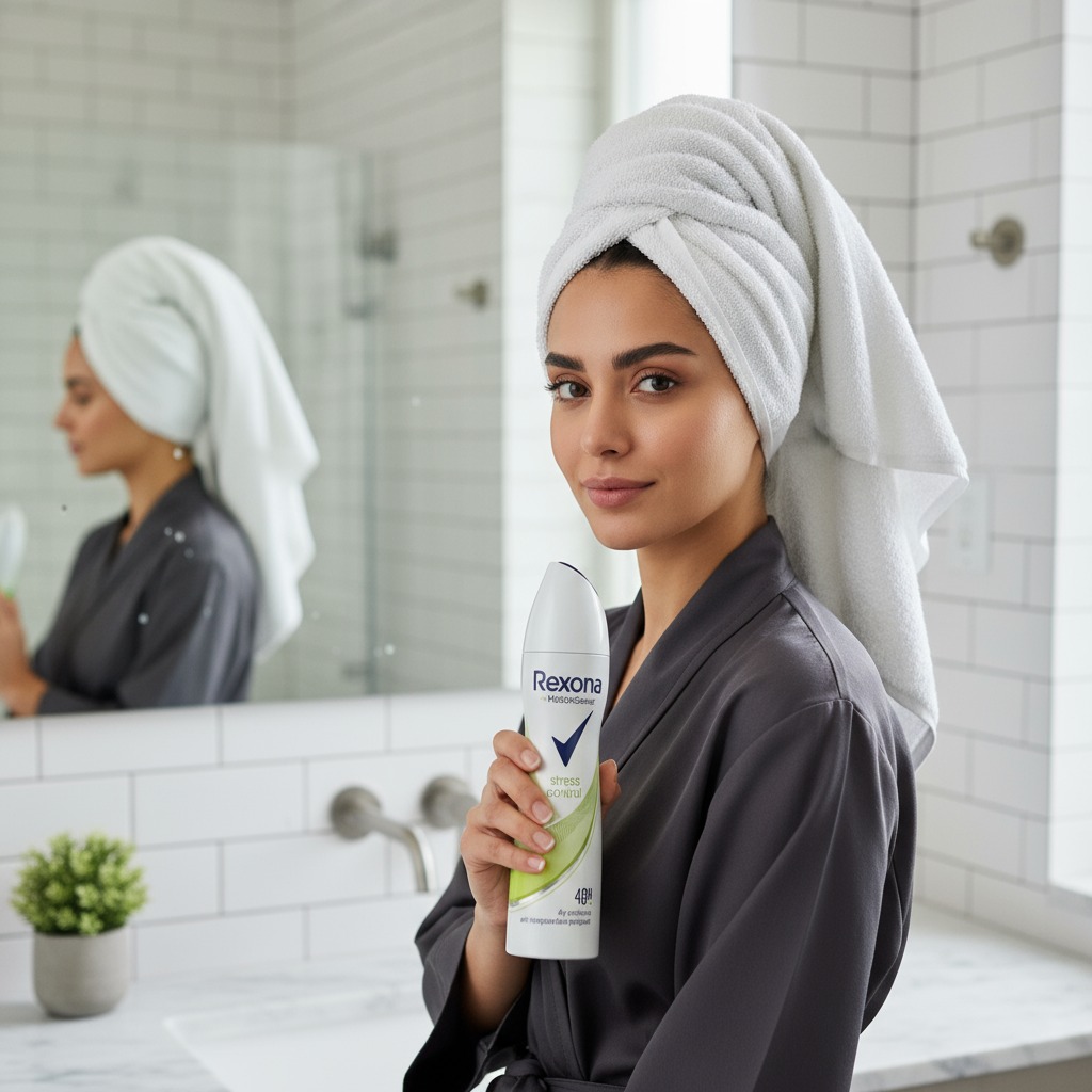 Rexona Stress Control اسپری زنانه ضدتعریق بدون الکل و اصل برای کنترل بوی بدن