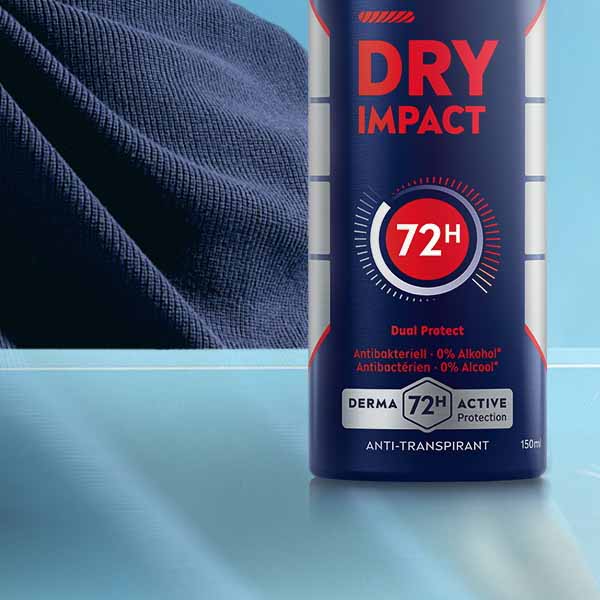اسپری ضد تعریق مردانه مدل DRY IMPACT 72H 150ML - Image 2