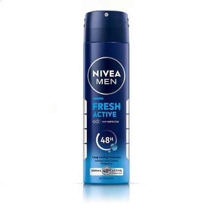 اسپری بدن مردانه مدل فرش اکتیو اورجینال Fresh Active حجم 150ml