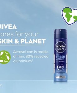 اسپری بدن مردانه مدل فرش اکتیو اورجینال Fresh Active حجم 150ml - Image 3