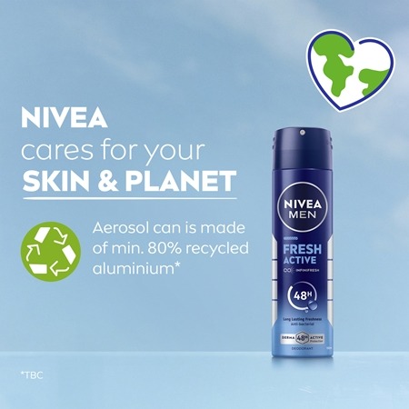 اسپری بدن مردانه مدل فرش اکتیو اورجینال Fresh Active حجم 150ml - Image 3