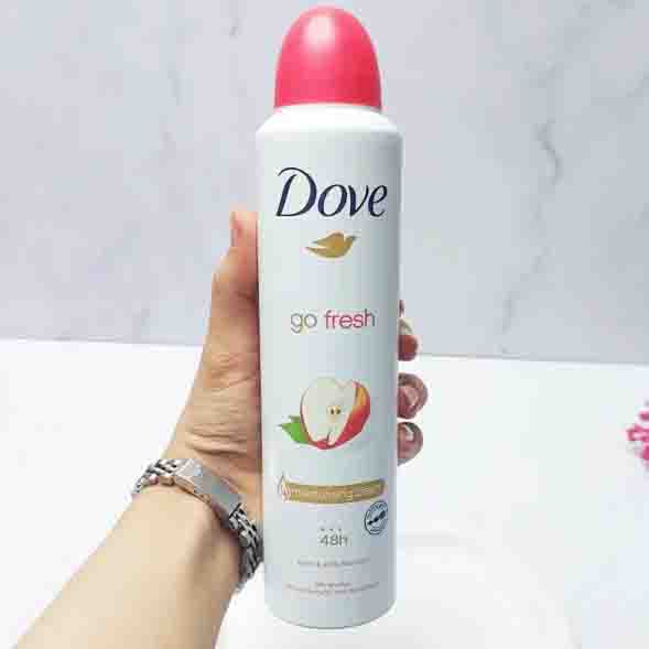 اسپری بدن زنانه داو با رایحه سیب و چای سفید مدل go fresh 250ml - Image 3