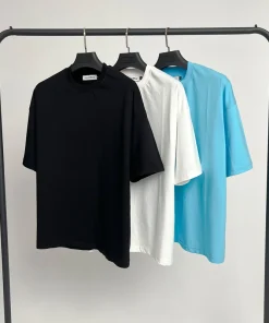 تیشرت مردانه ساده باکسی نخ پنبه - Image 3
