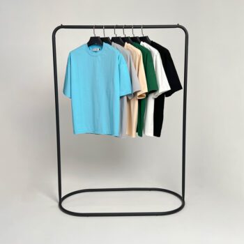 تیشرت مردانه ساده باکسی نخ پنبه