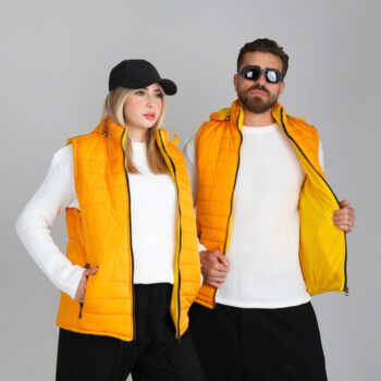 پافر ساده رنگ نارنجی |کد PA21