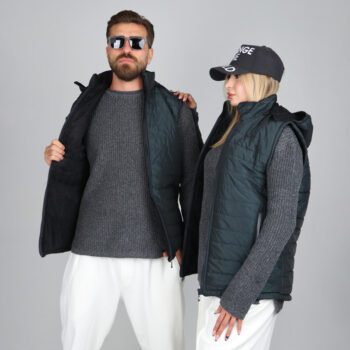 پافر مردانه ساده رنگ سبزکله غازی |کد PA18