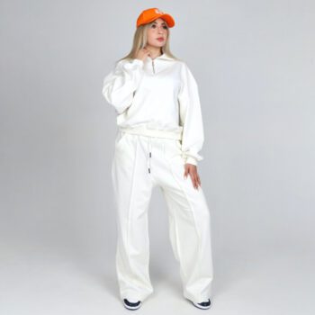 ست دورس نیمزیپ با شلوار بگ زنانه | کد DO34