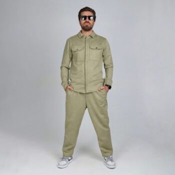 ست سوییت مخمل مردانه پیراهن و شلوار مام استایل | کد SE17