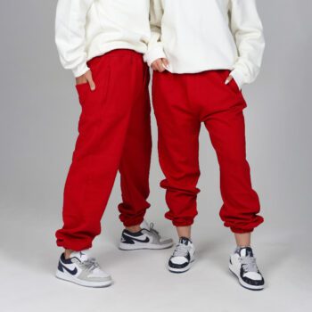 شلوار جاگر دورس سهنخ رنگ زرشکی – مناسب خانمها و آقایان | کد SH08