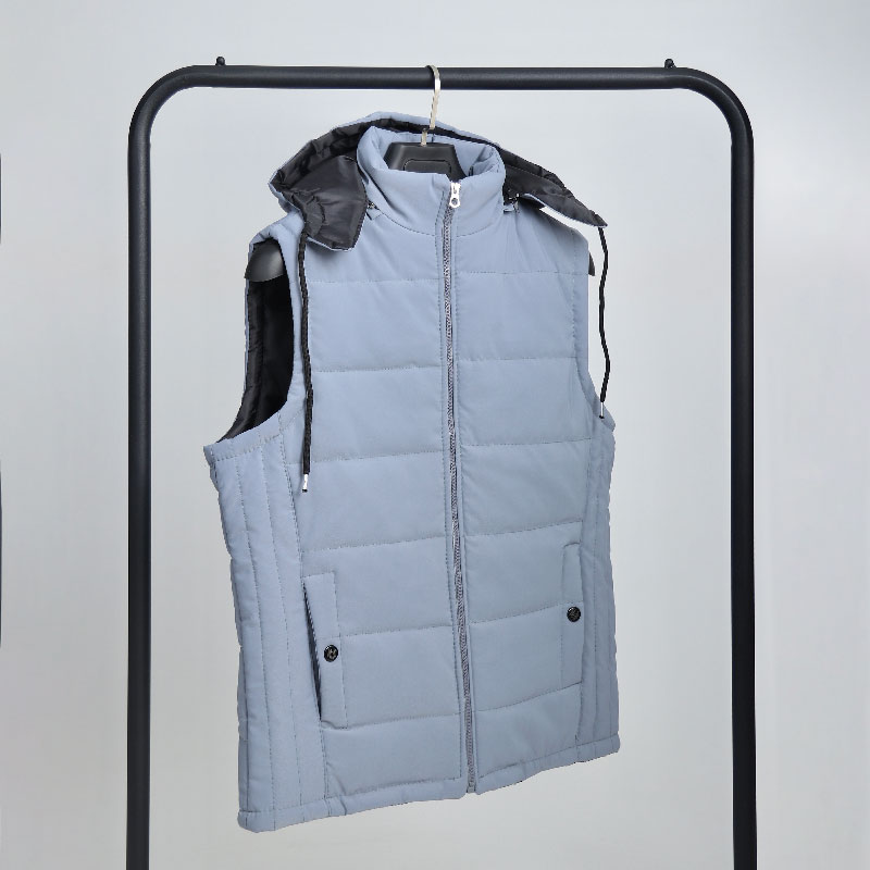 پافر کوتاه اسپرت مدل کلاهدار رنگ طوسی |کد PA12 - Image 3