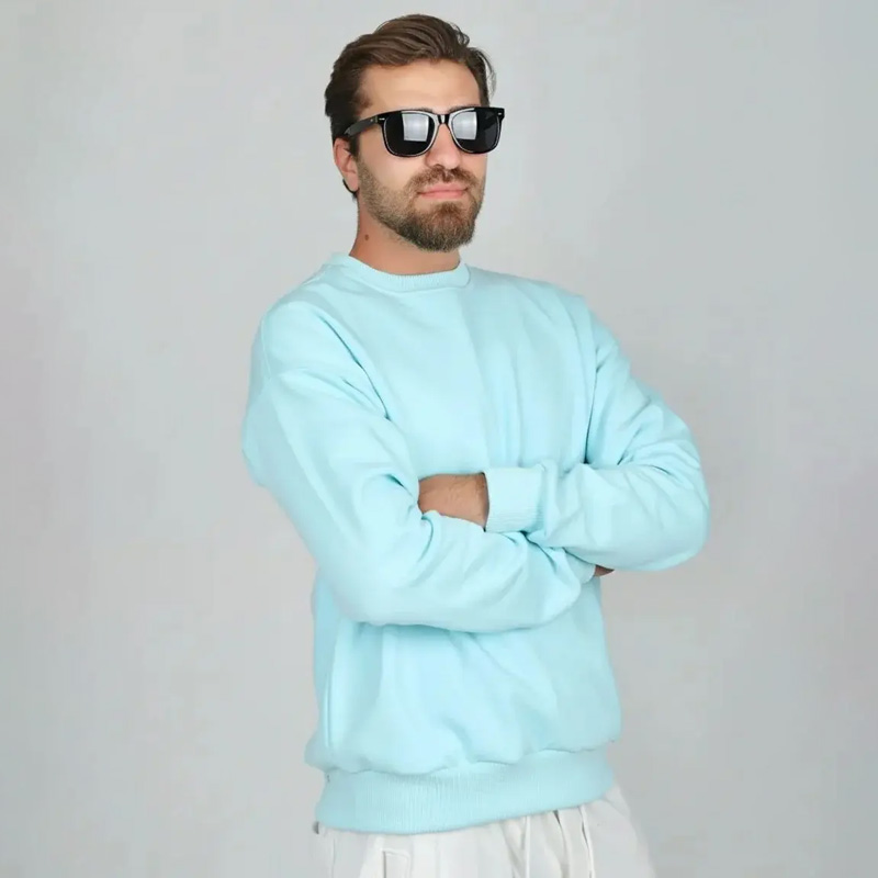 دورس ساده باکسی رنگ آبی آدامسی | کد DO23 - Image 3