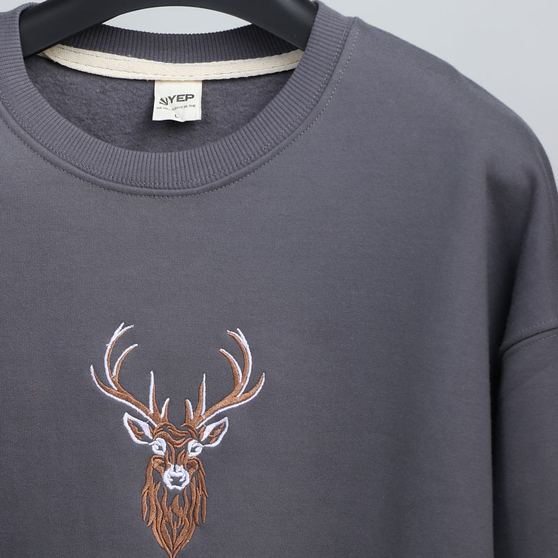 دورس یقه گرد قواره باکسی گلدوزی گوزن | کد DO26 - Image 6