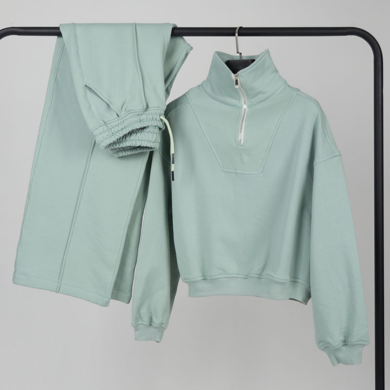 ست دورس نیمزیپ با شلوار بگ زنانه | کد DO31 - Image 7