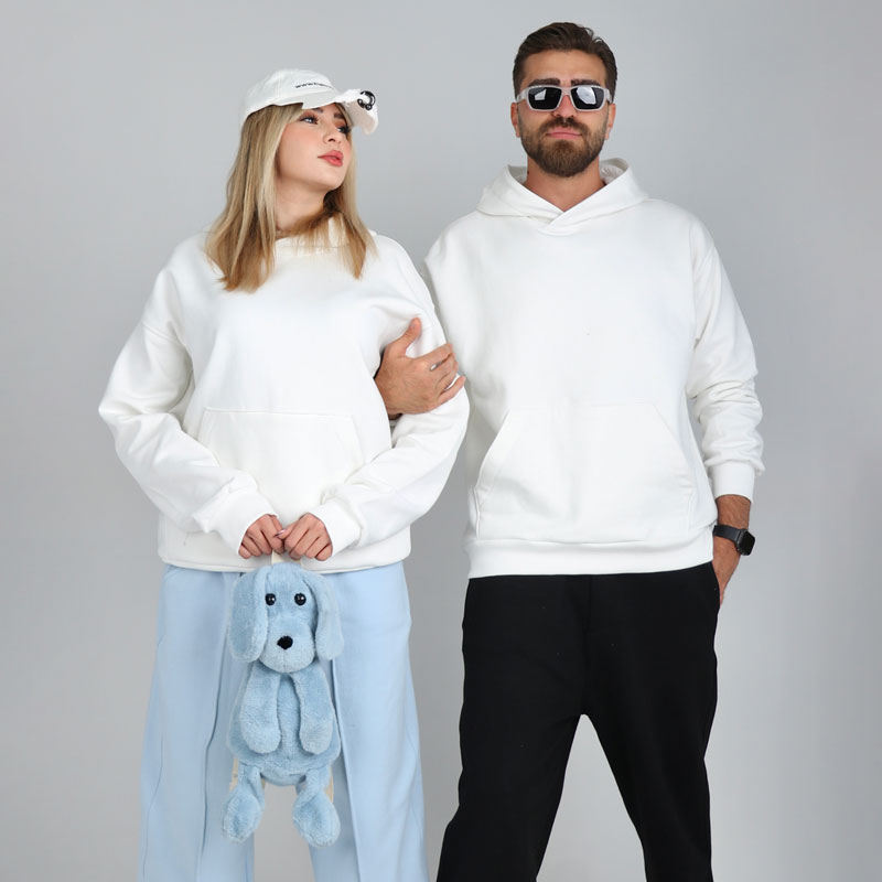 هودی بیسیک سفید | کد DO37 - Image 2