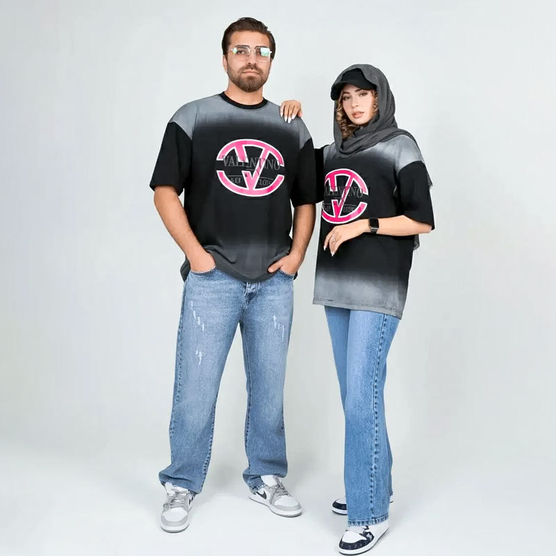 تیشرت دورس دونخ طرح پیسوله ای | کد T206 - Image 11