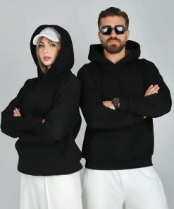 هودی بیسیک مشکی | کد DO38 - Image 8