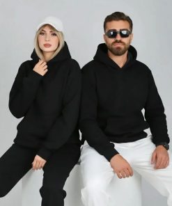 هودی بیسیک مشکی | کد DO38 - Image 4