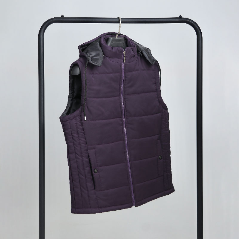 پافر یونیسایز (مردانه و زنانه) ساده رنگ بنفش |کد PA17 - Image 3