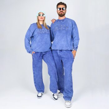 ست دورس و شلوار بگ سنگشور آبی