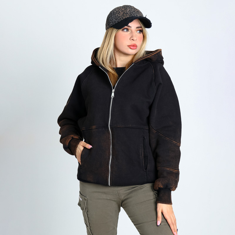 سویشرت سنگشور باکسی ساده | کد DO63 - Image 2