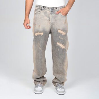 شلوار بگ مردانه مدل زاپدار | کد 1003