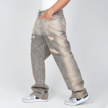 شلوار خاکی بگ استایل مردانه زاپدار