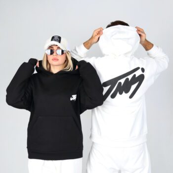 هودی مردانه مدل پشت چاپ قواره باکسی | کد DO48